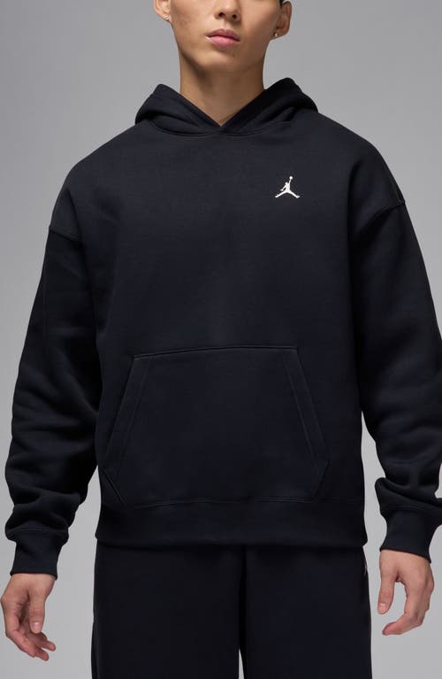 Jordan Brooklyn Oversize French Terry Hoodie In Black