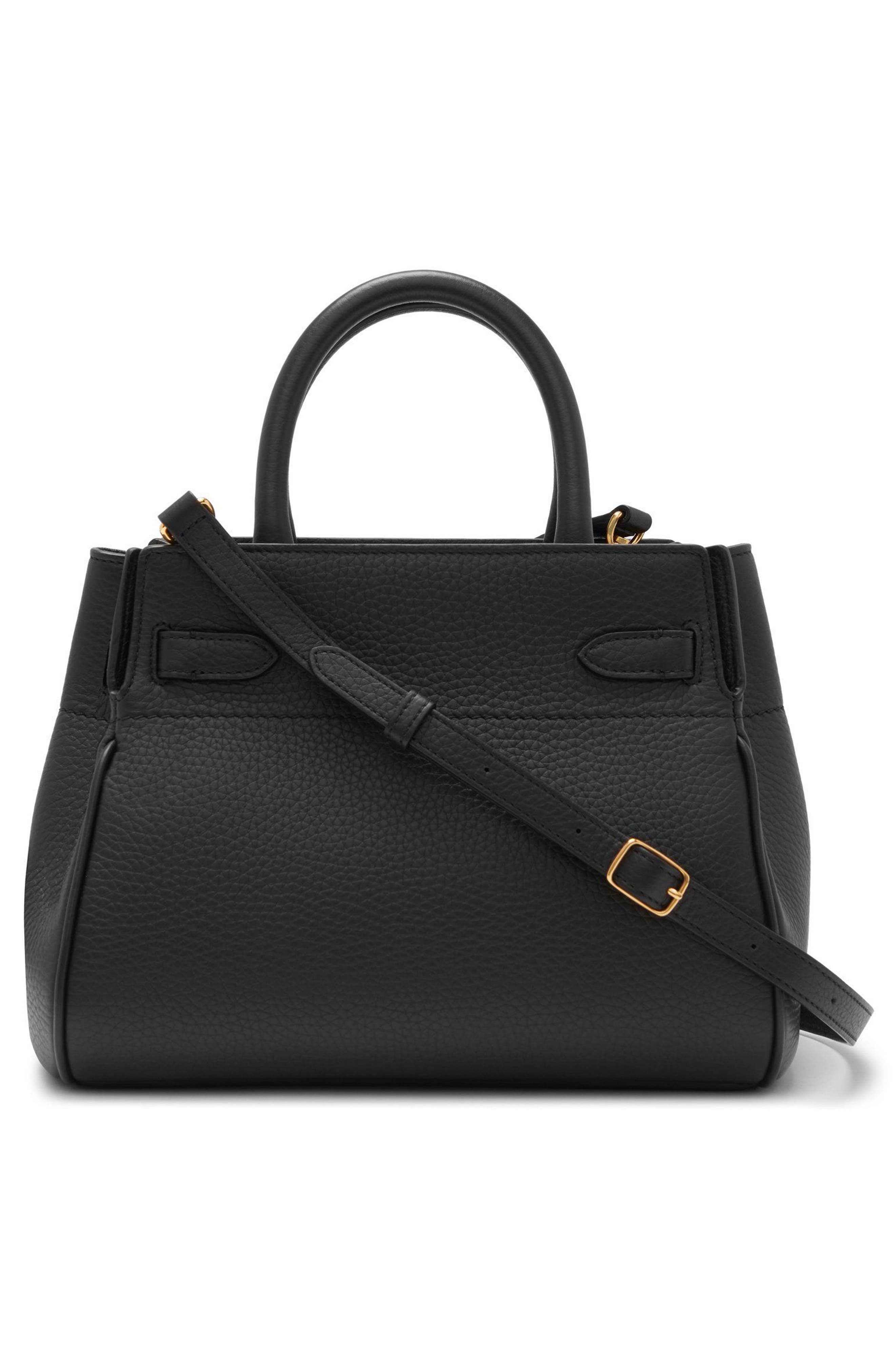 Mulberry Small Belted Bayswater Convertible Leather Satchel, Alternate, color, 