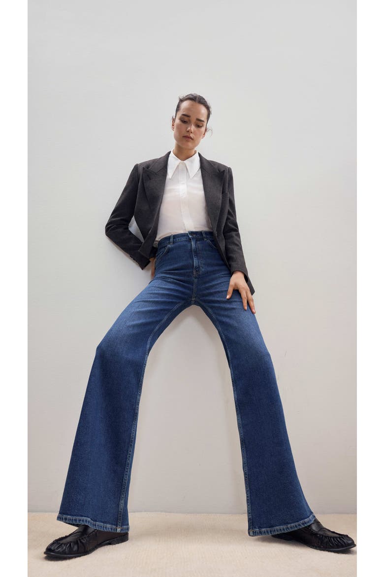 Swan Stretch High Rise Bootcut Jean, Alternate, color, Vintage Mid Blue