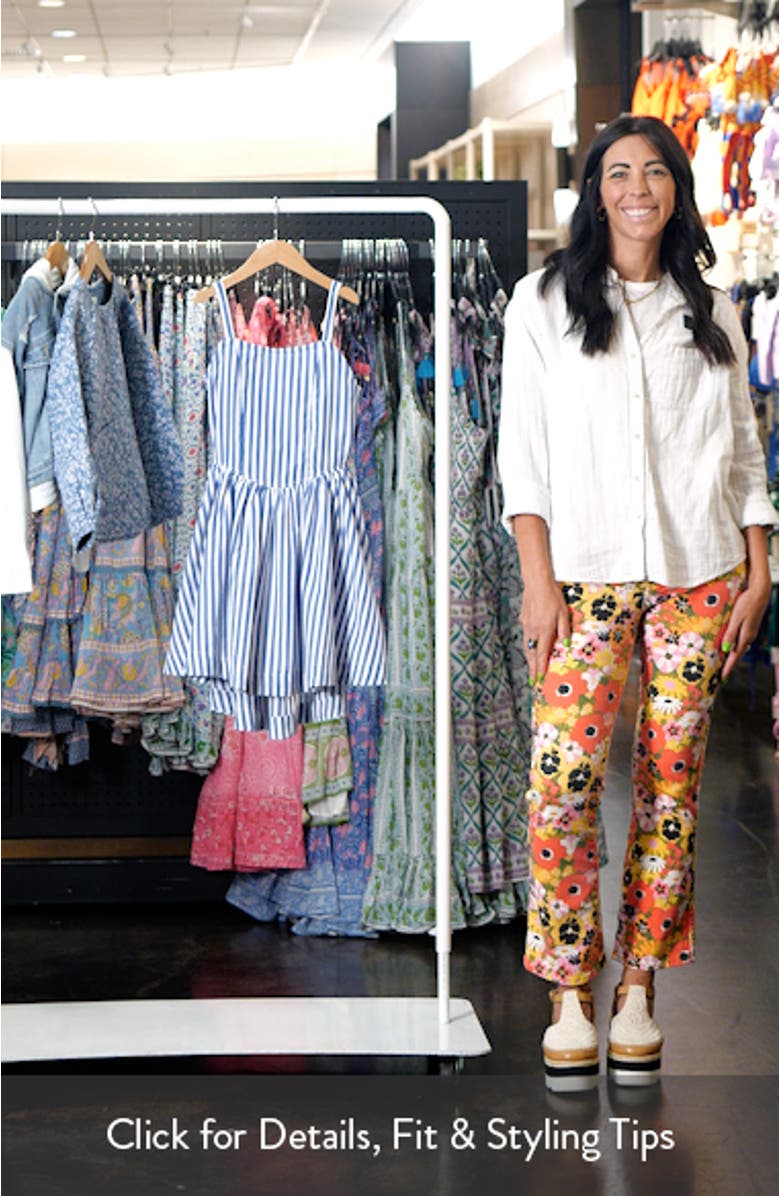 Kids' Stripe Fit & Flare Dress, sales video thumbnail