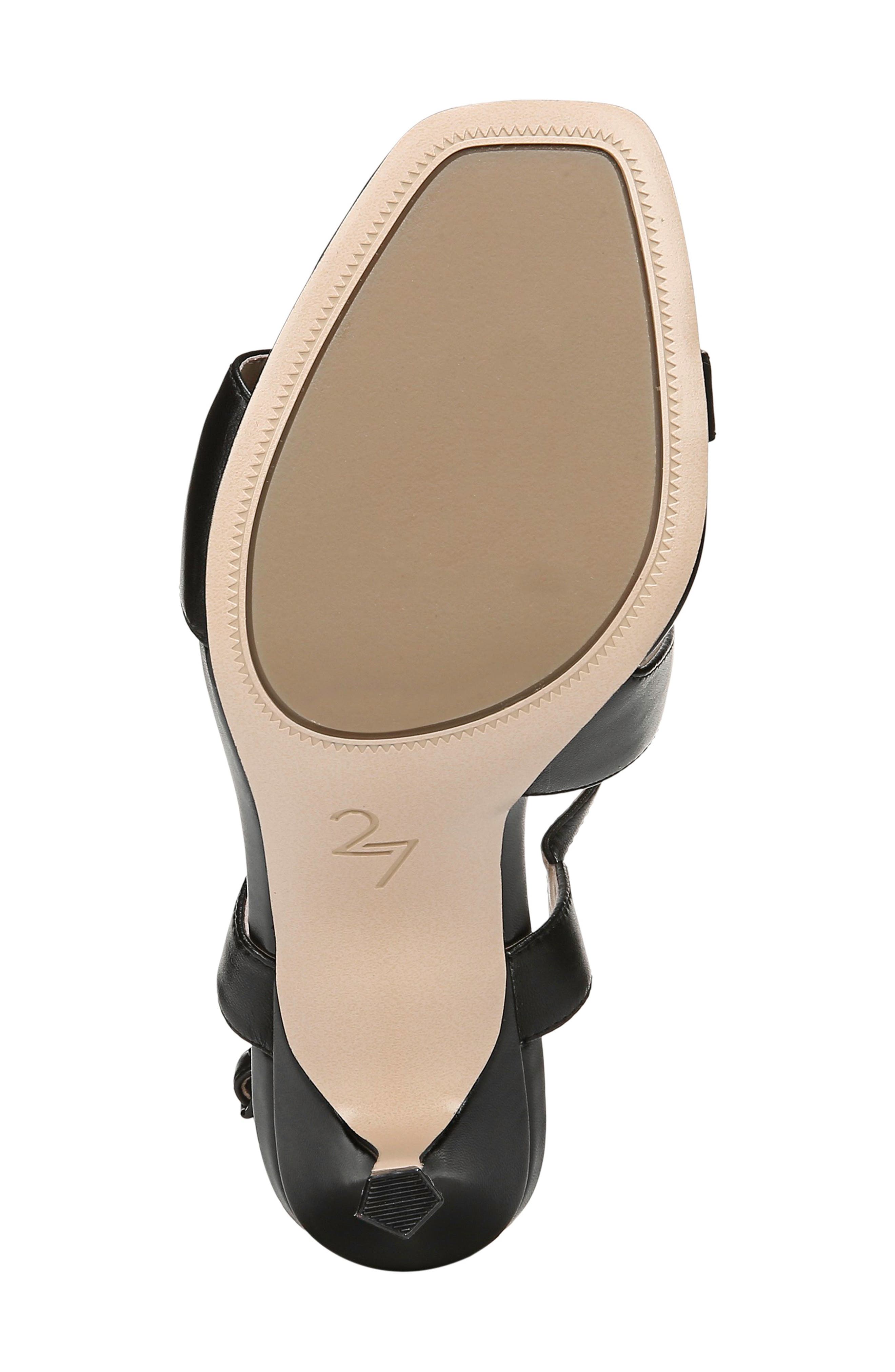 27 EDIT Lanie Sandal, Alternate, color, BLACK LEATHER