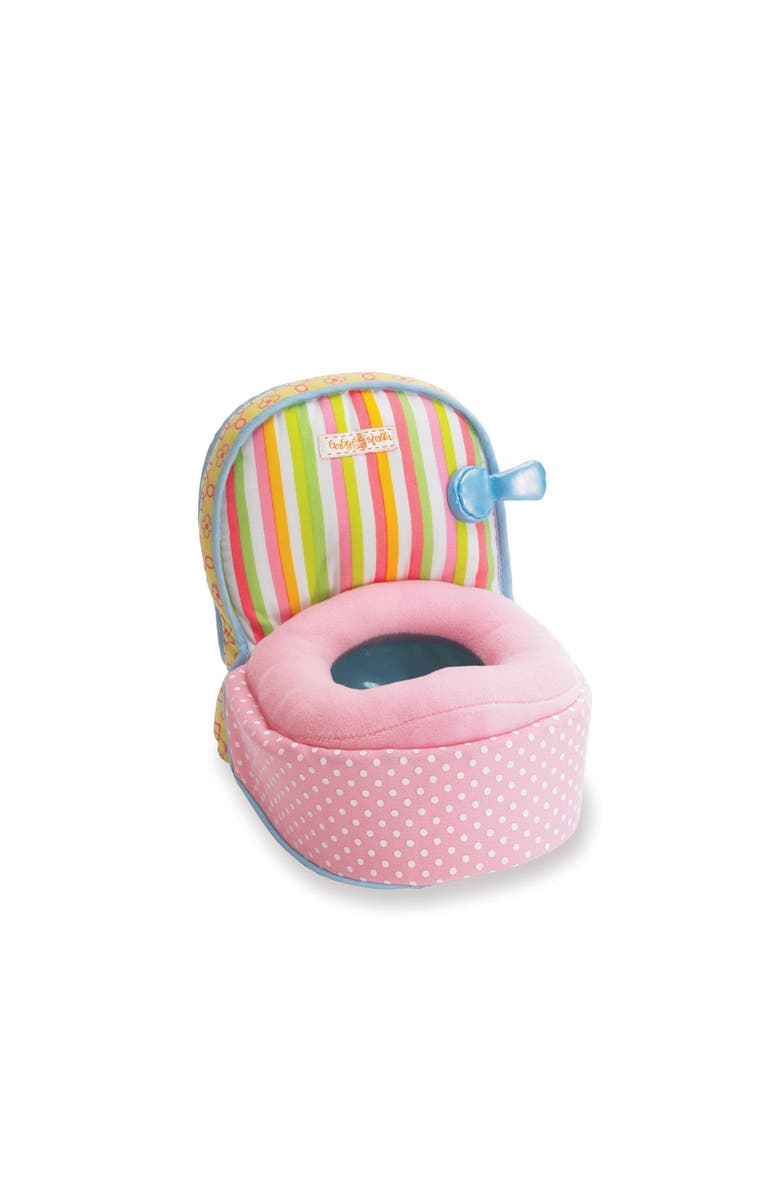 Manhattan Toy Company Baby Stella Playtime Potty Chair Baby Doll Accessory 15" Dolls, Main, color, Multicolored