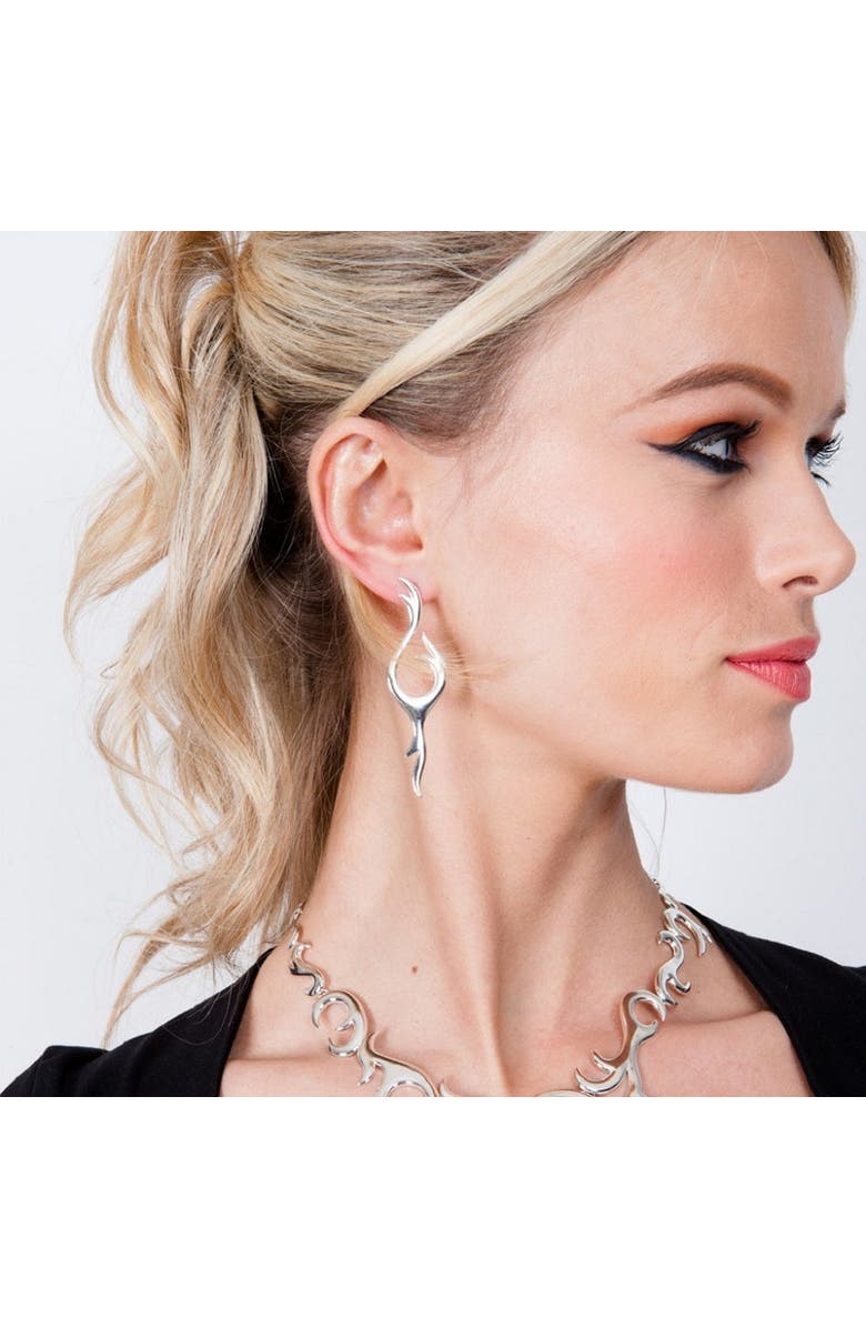 Lucy Quartermaine Air Drop Earrings, Alternate, color, Sterling Silver