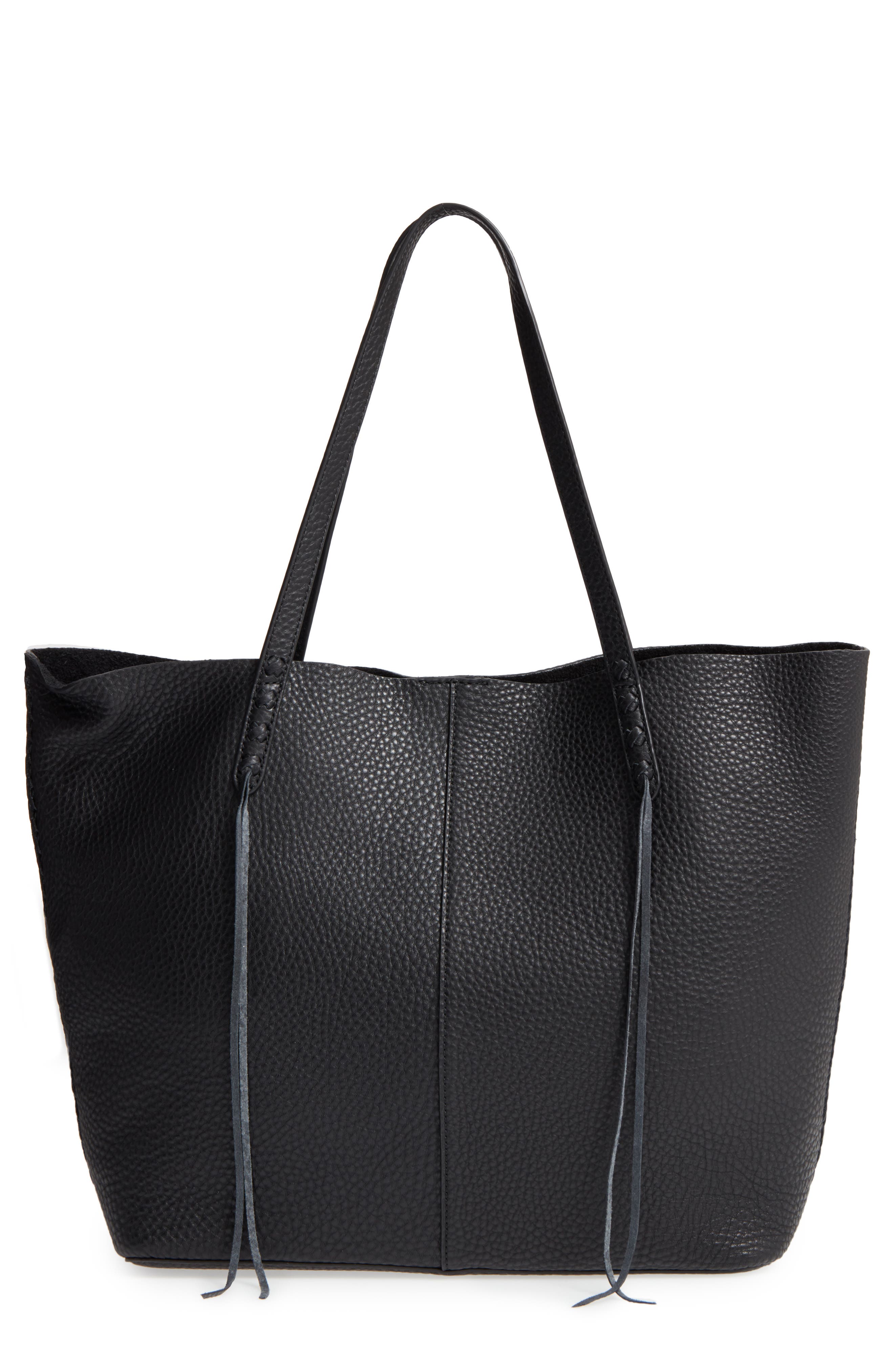 Medium Unlined Tote, Main, color, BLACK
