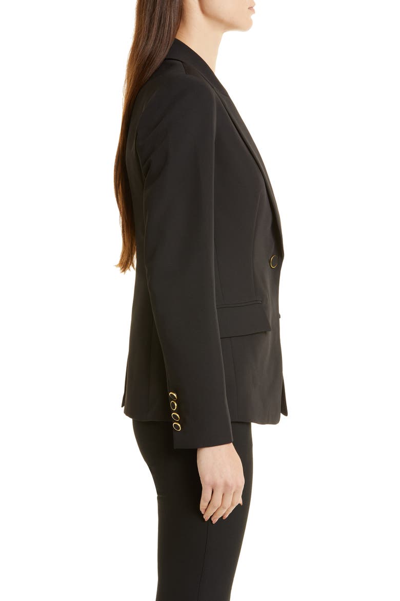Cady Avery One-Button Blazer, Alternate, color, BLACK
