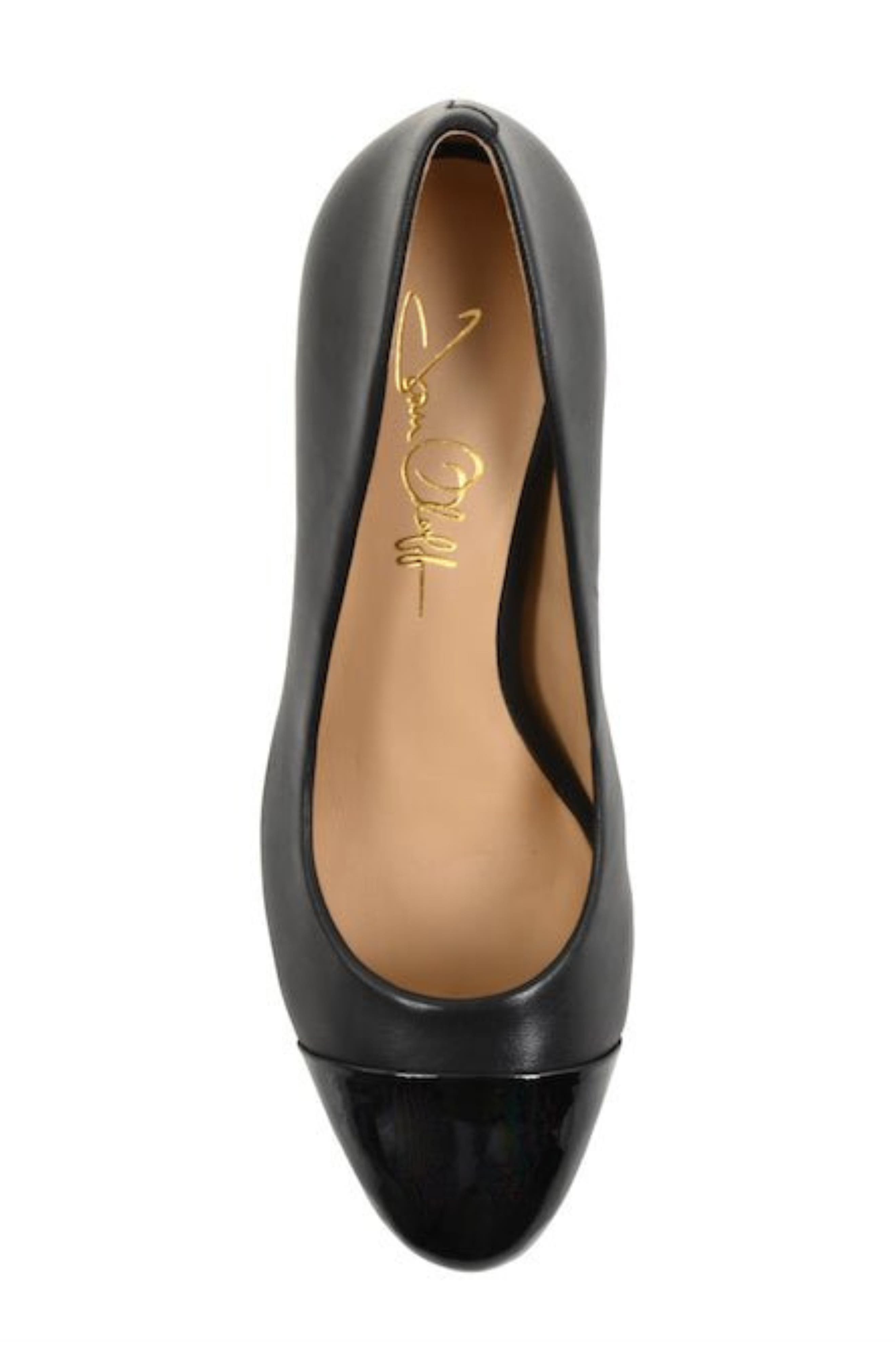 Joan Oloff Sandra Cap Toe Leather Pump, Alternate, color, 