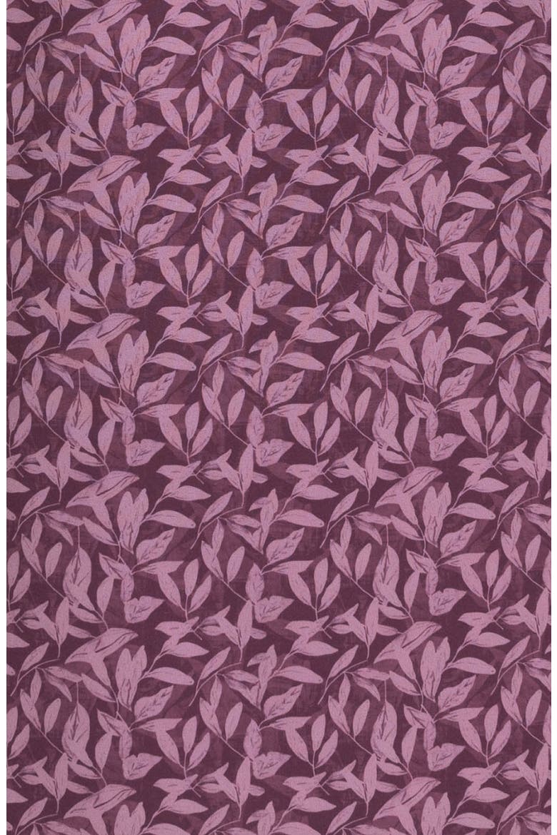 Leaf Print Performance Short Sleeve Button-Up Shirt, Alternate, color, MAROON