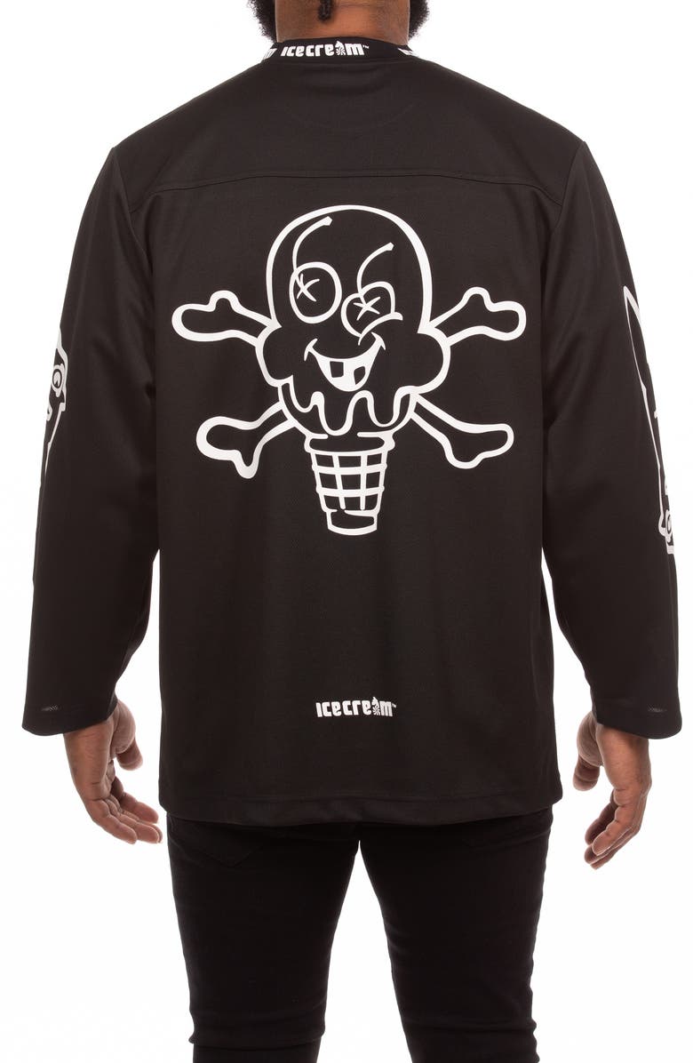ICECREAM Hyperdrive Oversize Long Sleeve Graphic T-Shirt, Alternate, color, Black