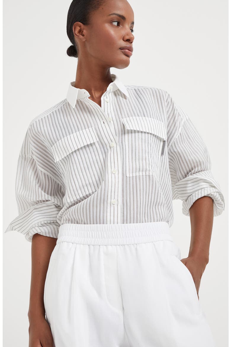 Loose Track trousers, Alternate, color, White