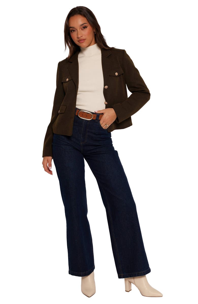 Petal & Pup Bandit Button Front Jacket, Alternate, color, Olive