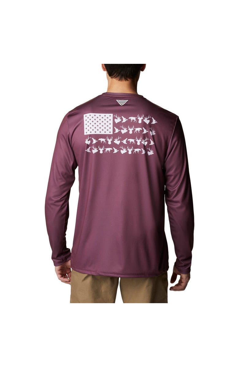 Columbia Men's Columbia Maroon Texas A&M Aggies Terminal Shot Omni-Shade Long Sleeve T-Shirt, Alternate, color, 