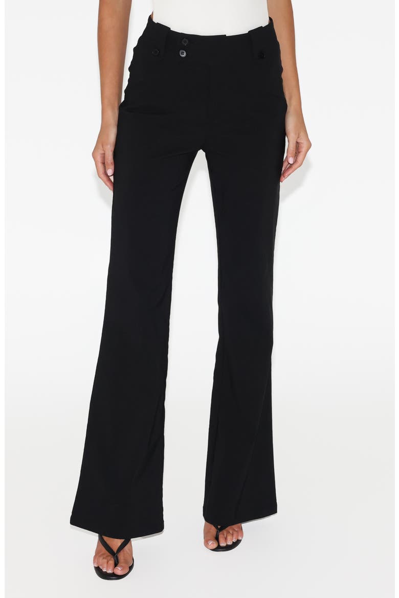 Kittie High Waist Pants, Main, color, BLACK