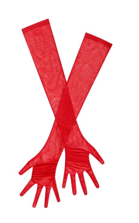 Qira Mesh Opera-length Gloves