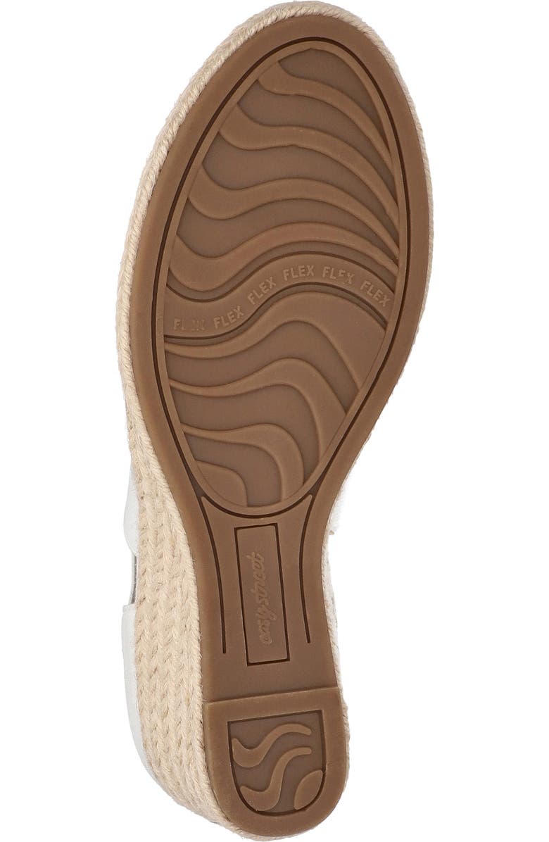 EASY STREET Pari Espadrille Platform Wedge, Alternate, color, White Canvas
