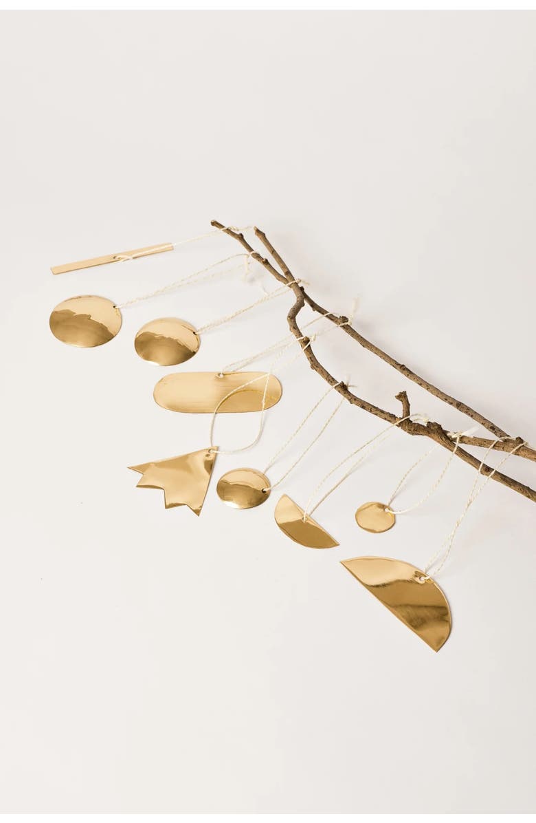 Fleck Abstract Ornaments - Set of 9, Main, color, Clear