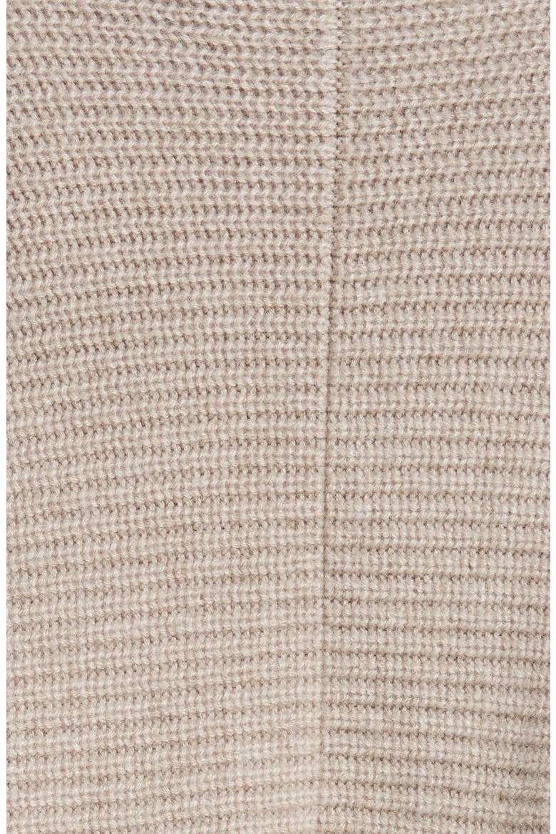 Puff Sleeve Merino Wool & Cashmere Blend Cardigan, Alternate, color, OATMEAL MELANGE