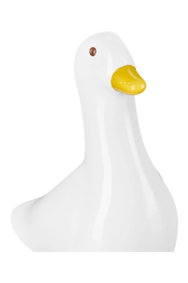 Stoneware Pie Duck, Alternate, color, WHITE