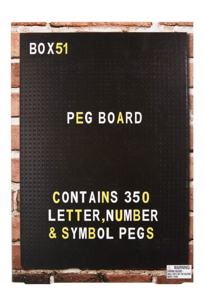 Box 51 Peg Board, Main, color, BLACK