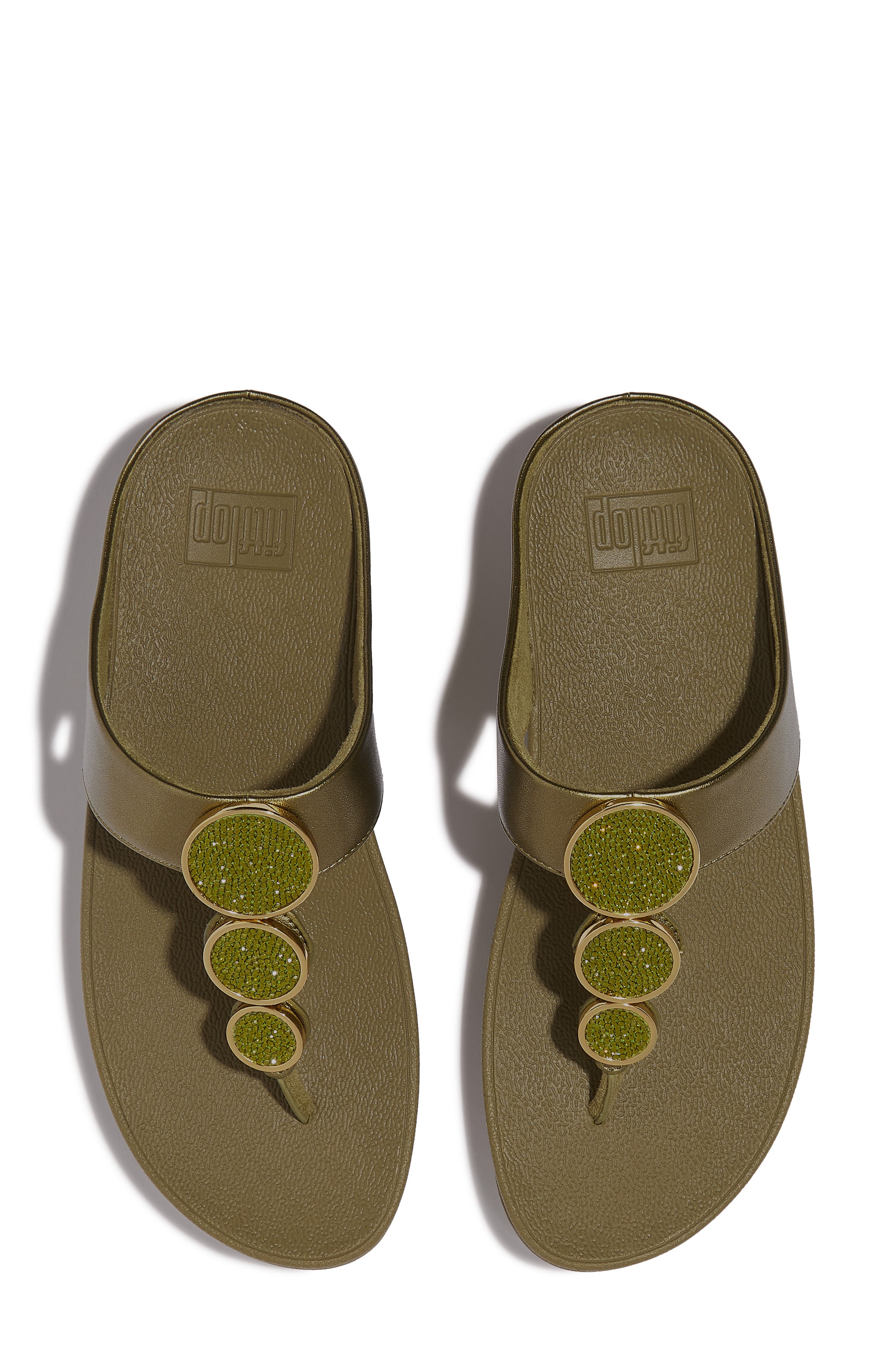 FitFlop Halo Platform Wedge Flip Flop, Alternate, color, Metallic Camo-Green