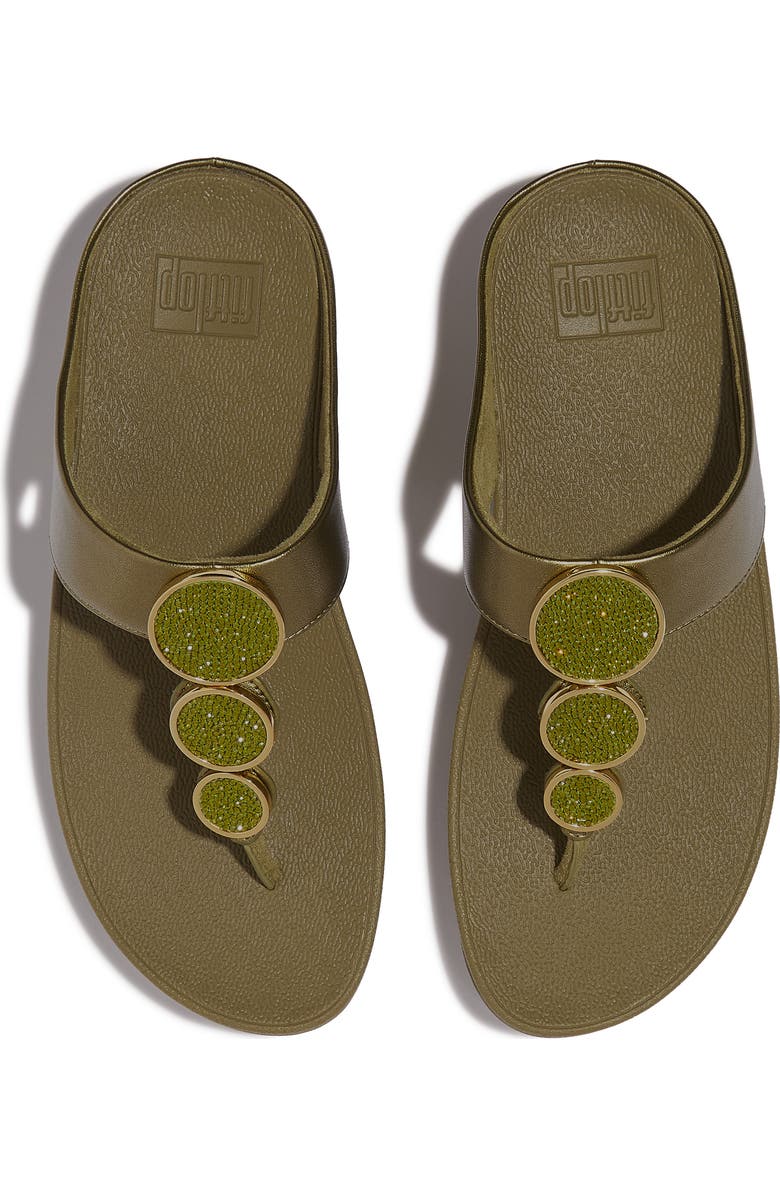 FitFlop Halo Platform Wedge Flip Flop, Alternate, color, Metallic Camo-Green