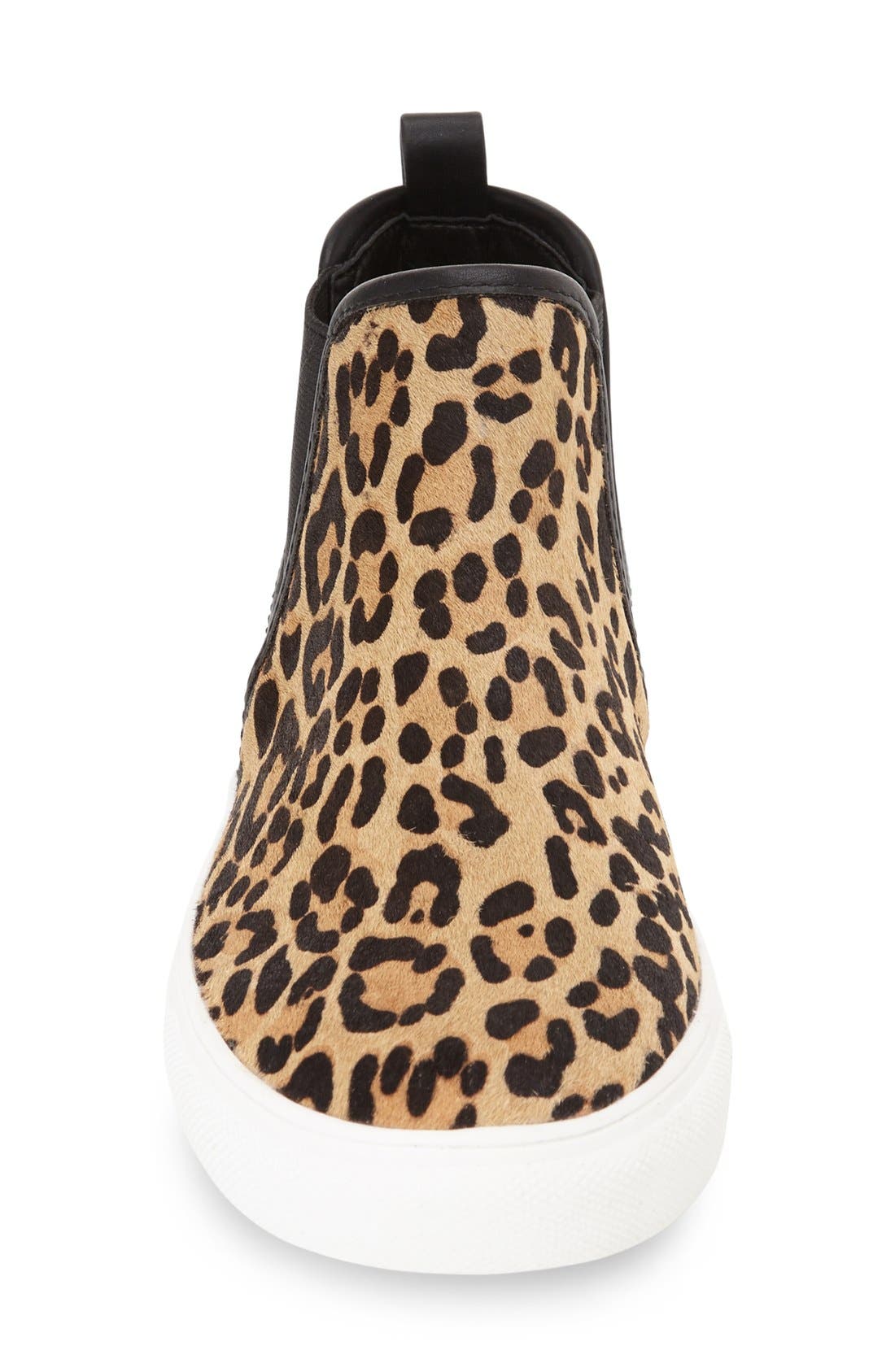'Ziggy' Genuine Calf Hair High Top Sneaker, Alternate, color, LEOPARD/ BLACK CALFHAIR