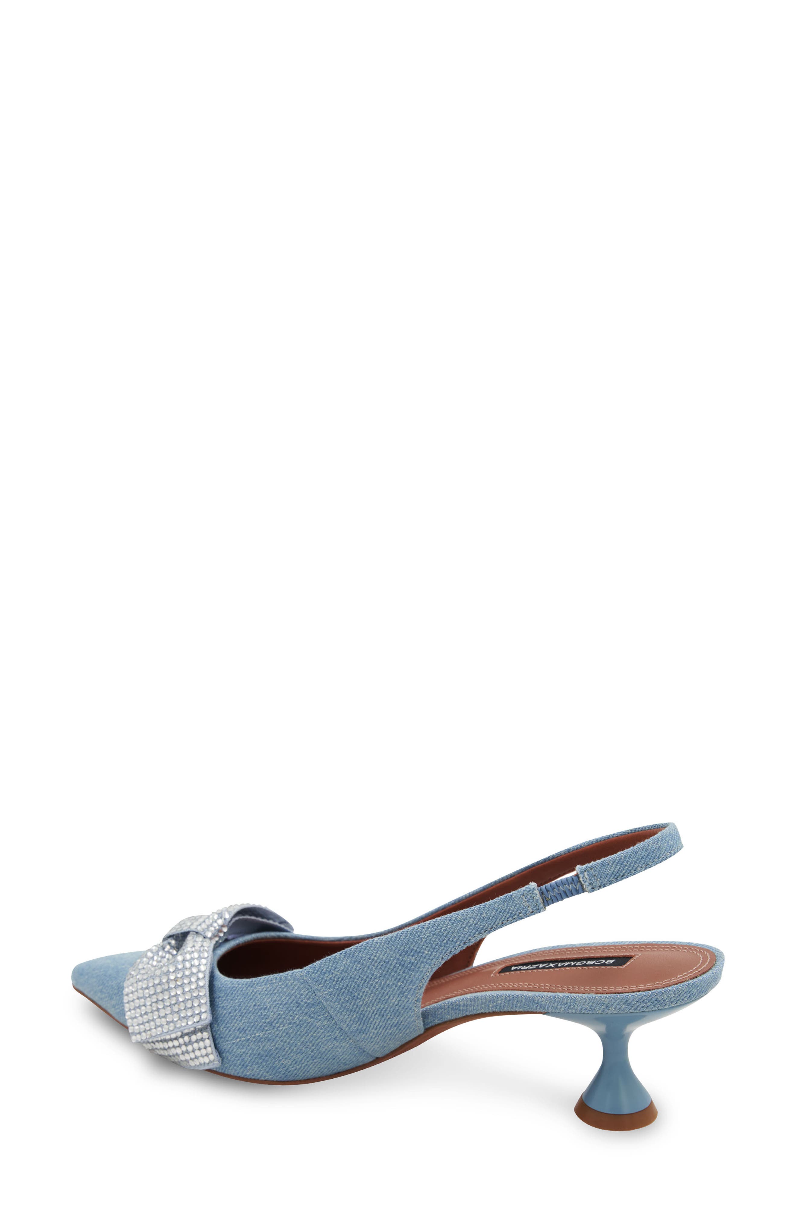 BCBGMAXAZRIA Archie Pointed Toe Slingback Pump, Alternate, color, Denim