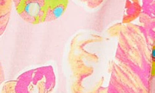 Alivia Joey Print Robe In Floral Pond Pink