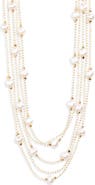 NORDSTROM RACK Multistrand Faux Pearl Necklace