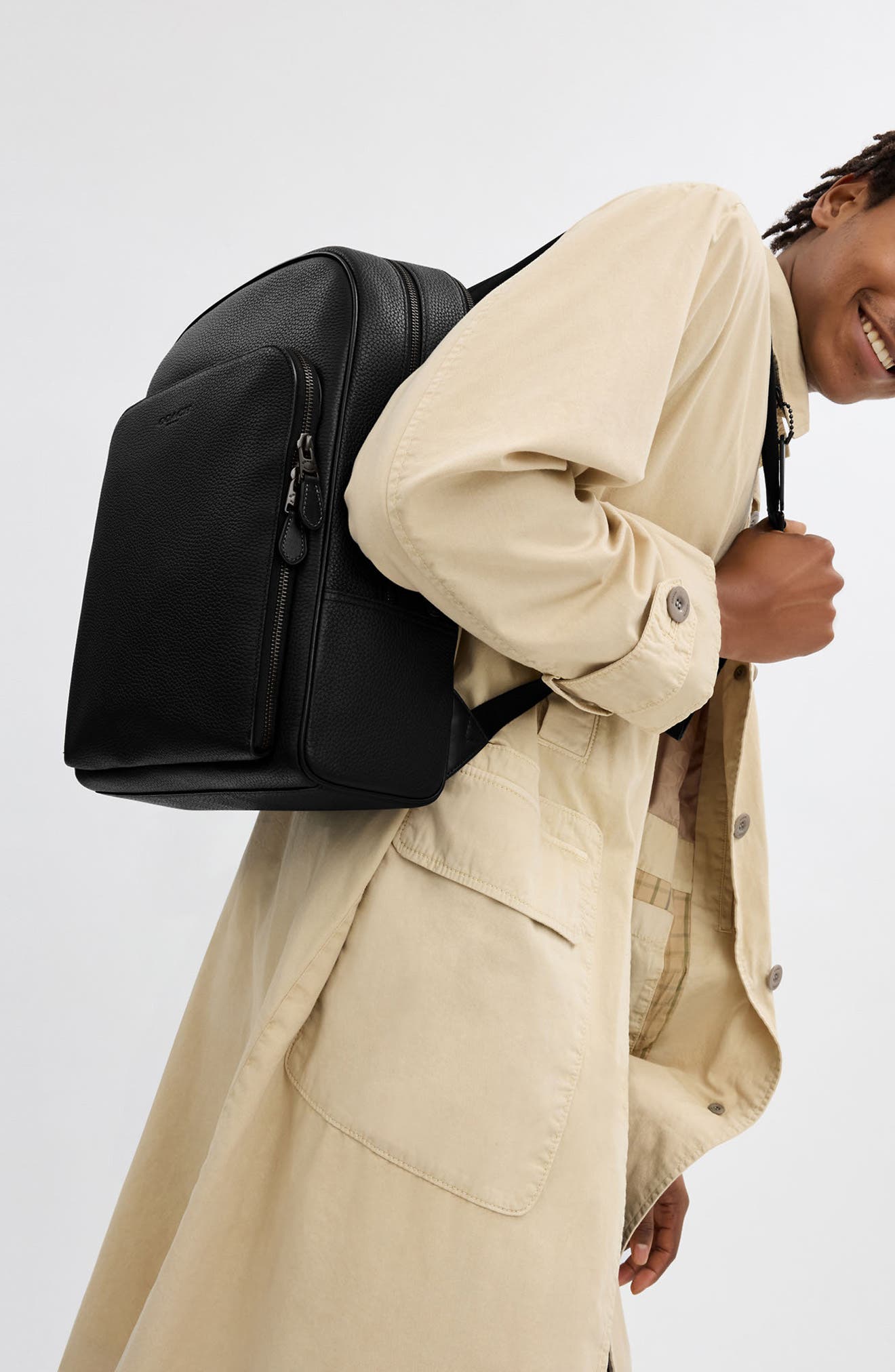 COACH Gotham Backpack, Alternate, color, Black