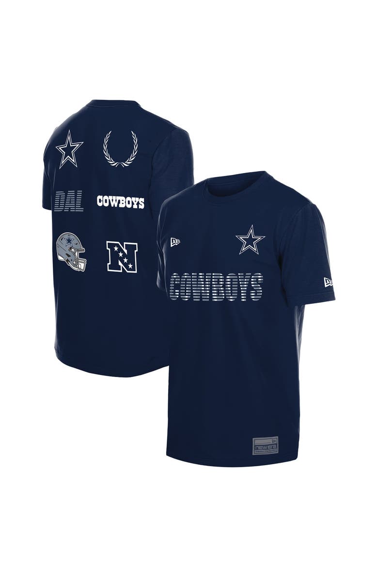Men's New Era  Navy Dallas Cowboys Match T-Shirt, Main, color, Navy