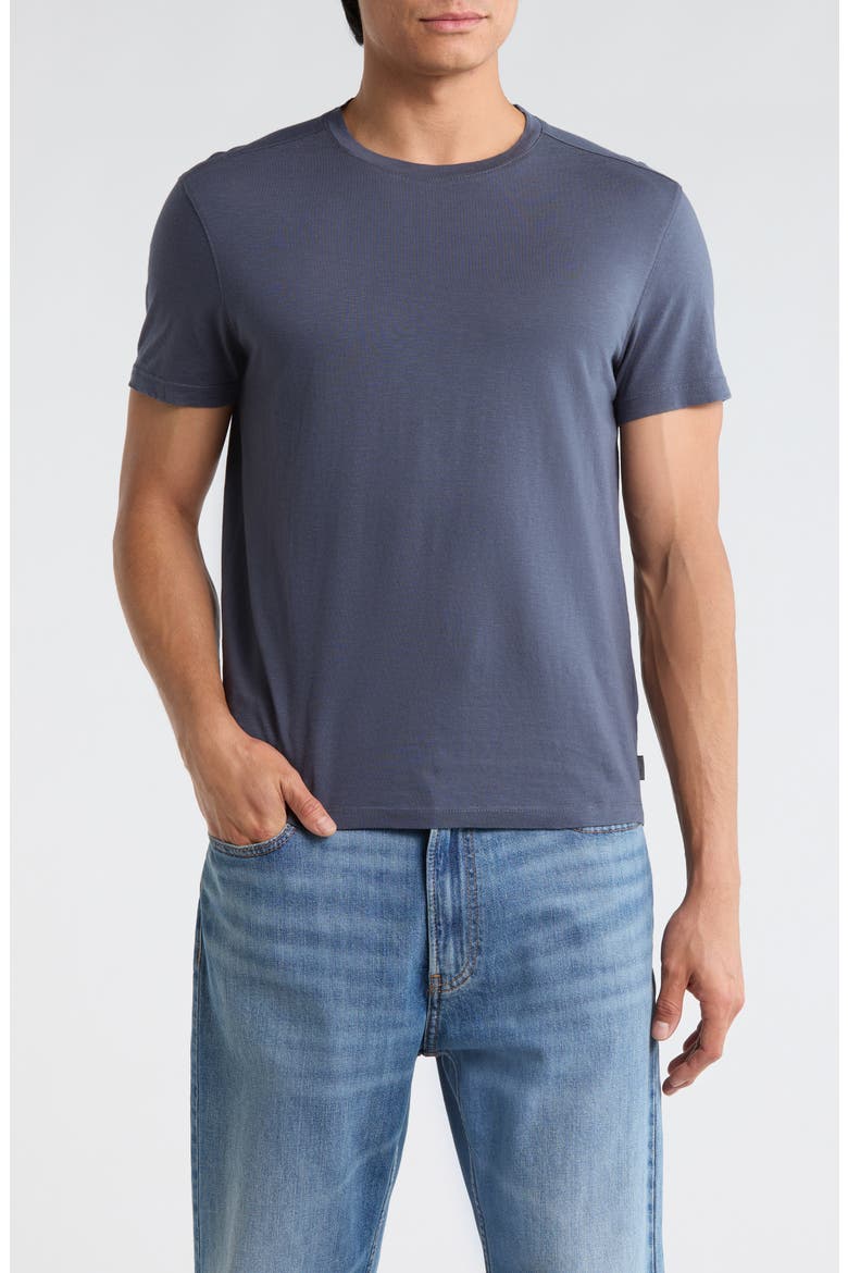 Rue Cotton T-Shirt, Main, color, BLUE SMOKE