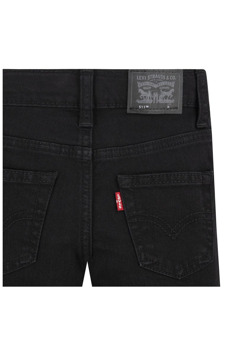 511™ Slim Fit Jeans, Alternate, color, BLACK STRETCH