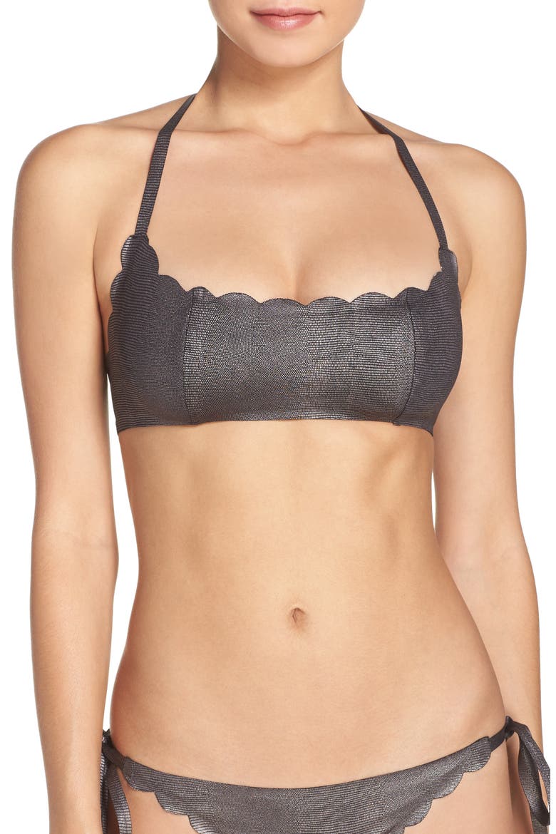 Reversible Halter Bikini Top, Main, color, STERLING