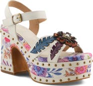 L'Artiste by Spring Step Deckedout Ankle Strap Platform Sandal