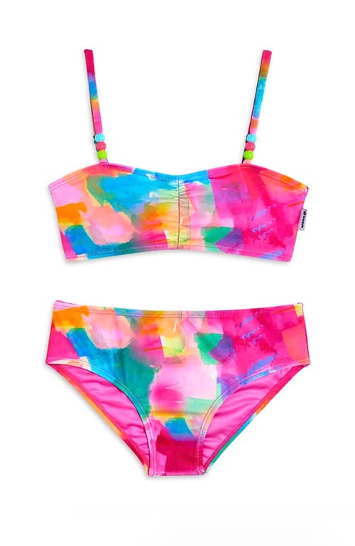 Limeapple Watercolor Printed Bikini