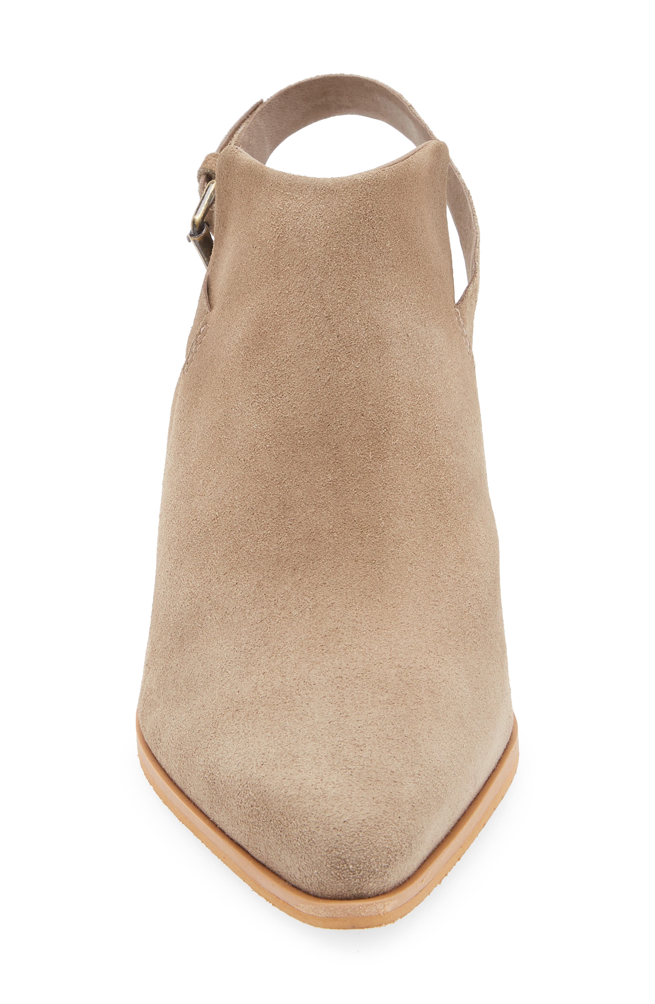 Chocolat Blu Evie Slingback Bootie, Alternate, color, Taupe Suede