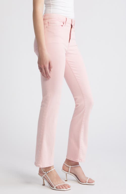 Frame Le Crop Mini Boot Jeans In Washed Dusty Pink