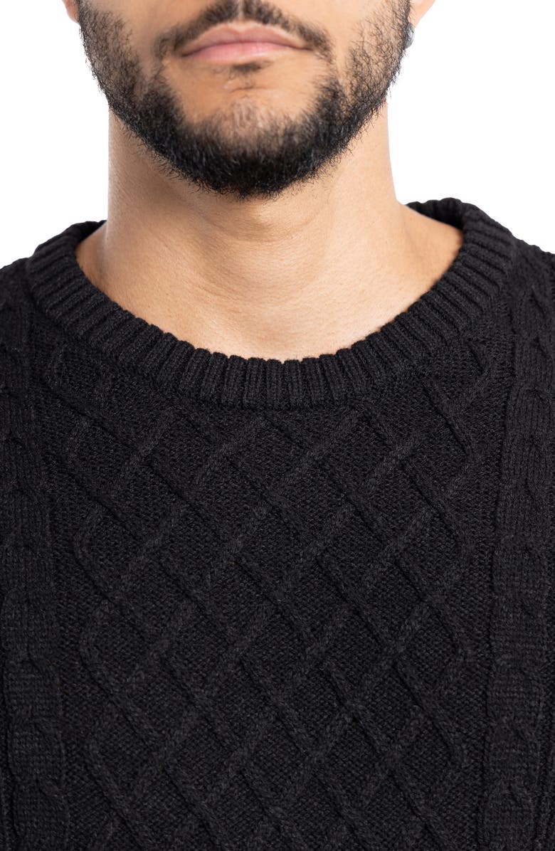 XRAY Mixed Knit Crewneck Pullover Sweater, Alternate, color, 