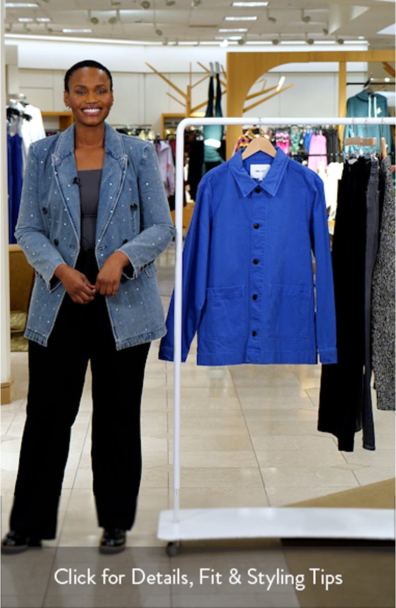 1874 Ollie Organic Cotton Denim Button-Up Overshirt, sales video thumbnail