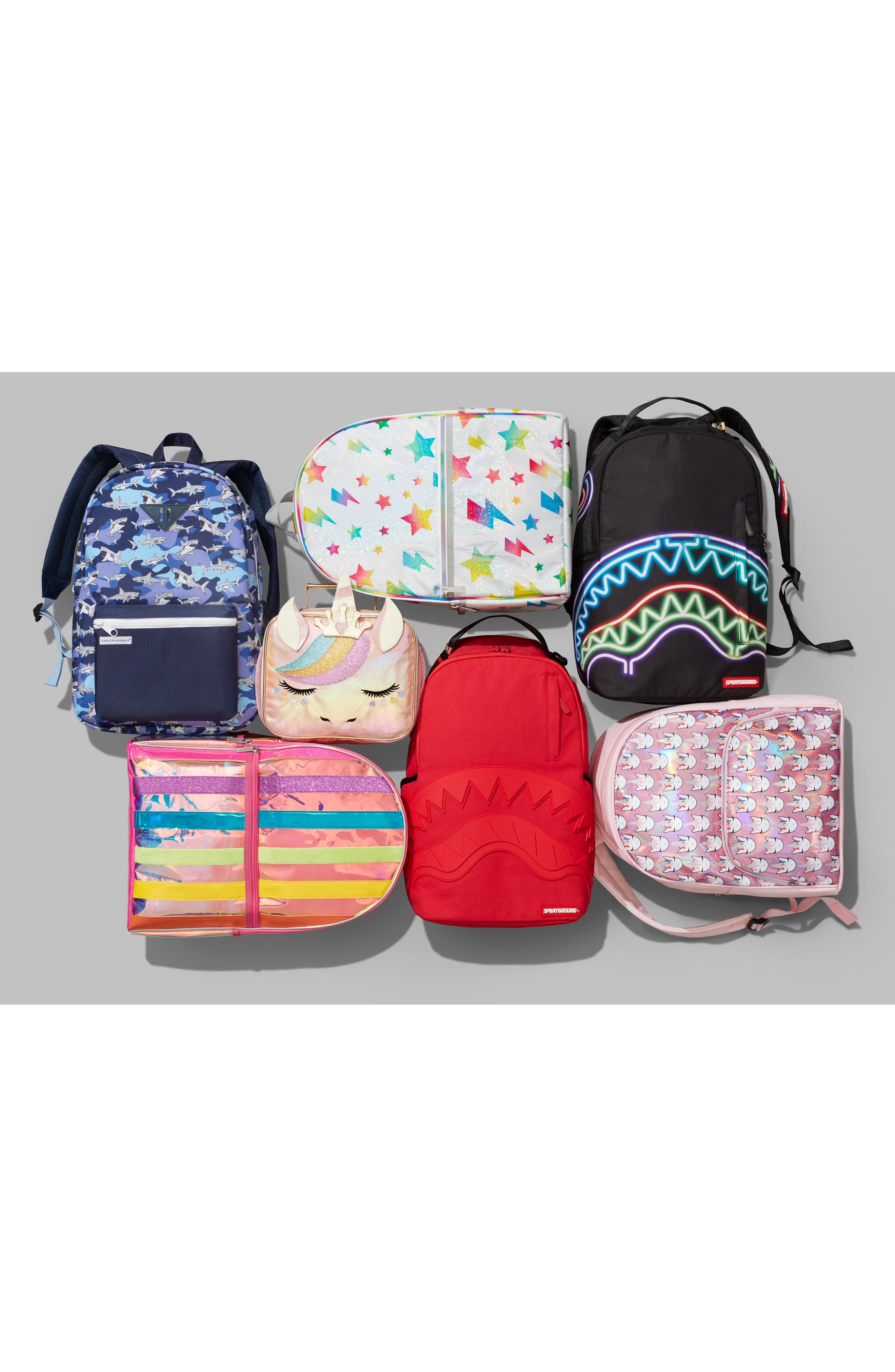 Sprayground Neon Shark Backpack, Alternate, color, 