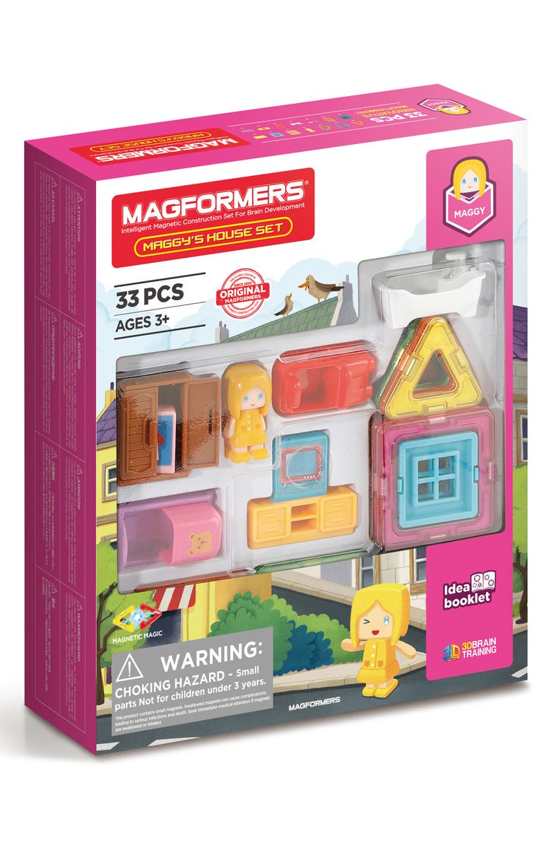 Magformers Maggy's House Magnetic Playset, Main, color,