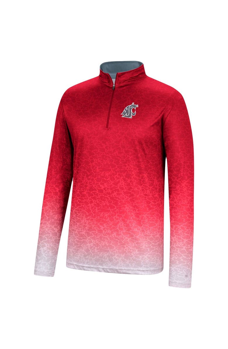 COLOSSEUM Men's Colosseum Crimson Washington State Cougars Walter Quarter-Zip Windshirt, Alternate, color, Crimson
