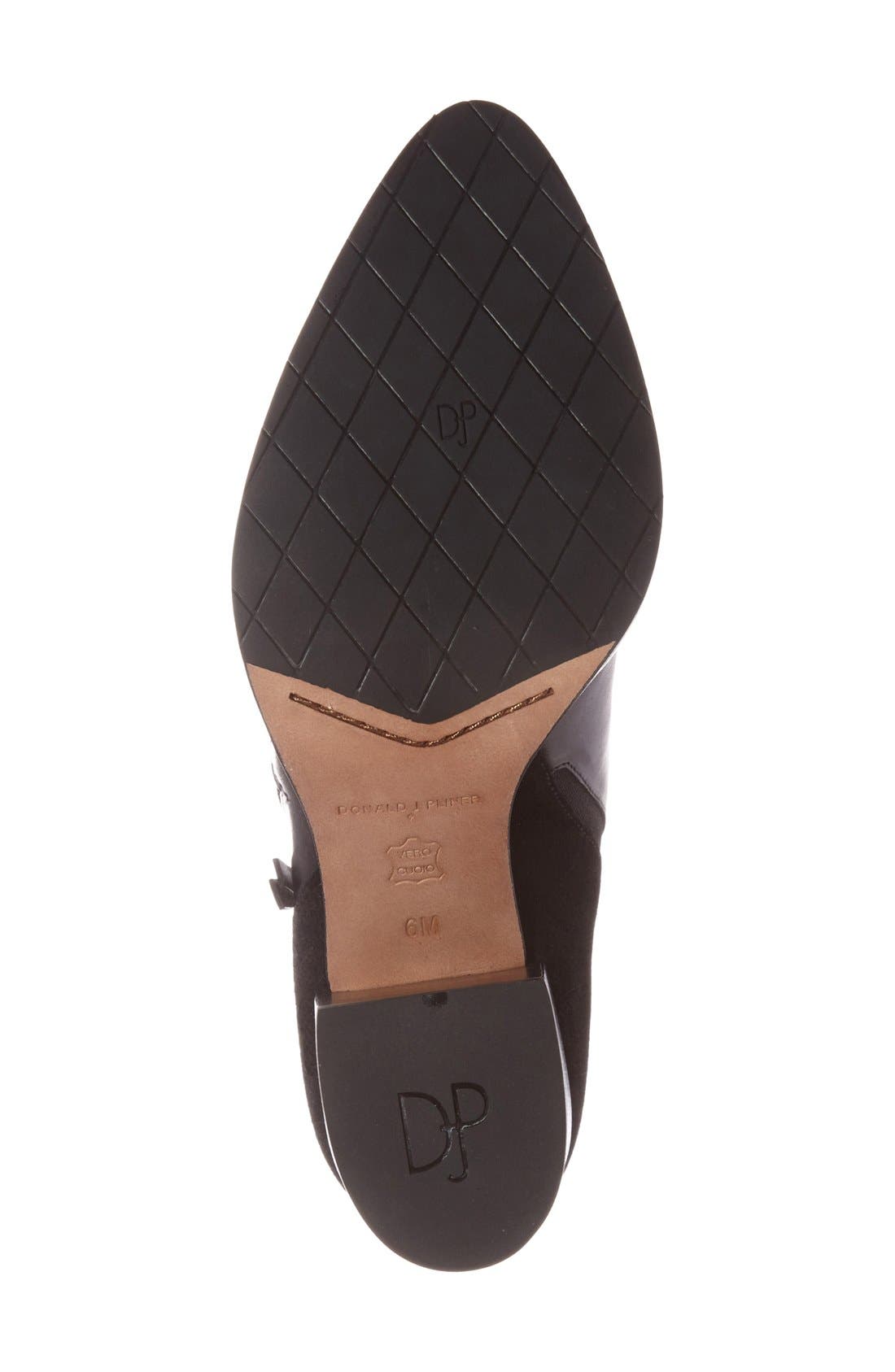 Donald J Pliner 'Edyn' Block Heel Bootie, Alternate, color, BLACK LEATHER/BLACK SUEDE
