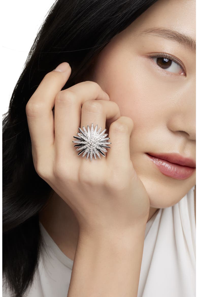 Starbust Diamond Ring, Alternate, color, DIAMOND/ SILVER