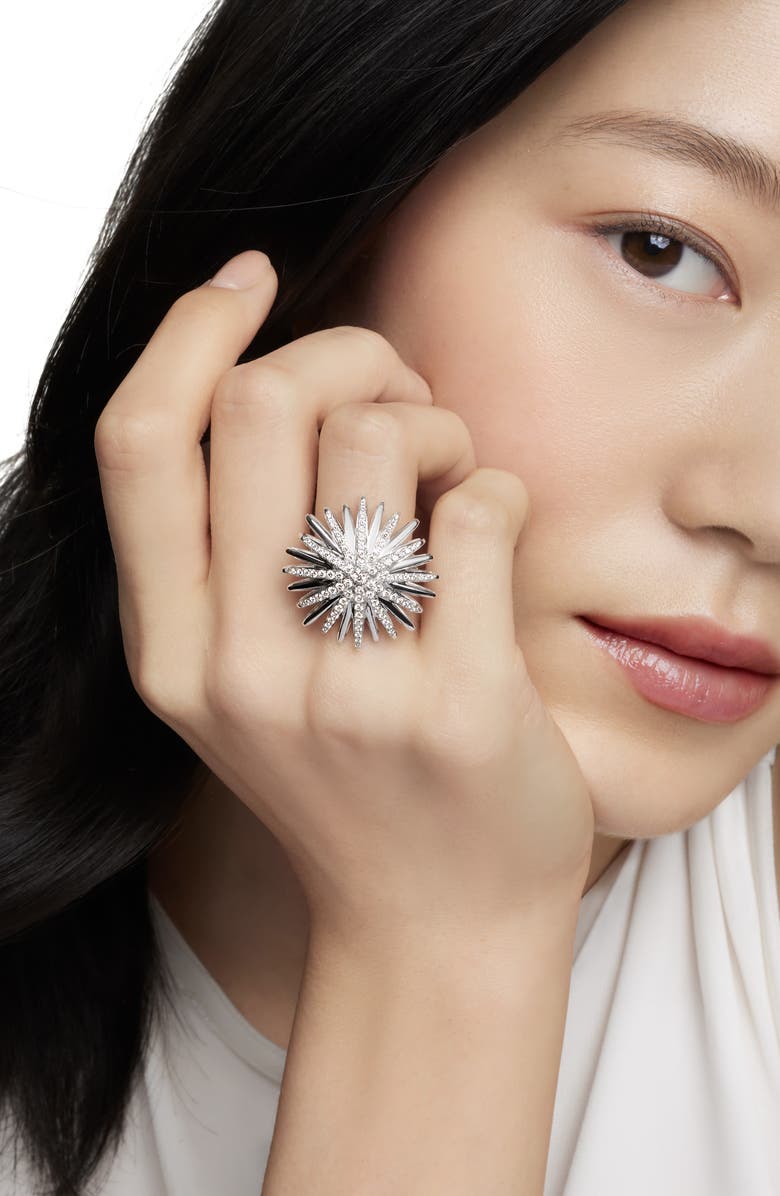 David Yurman Starbust Diamond Ring, Alternate, color, 