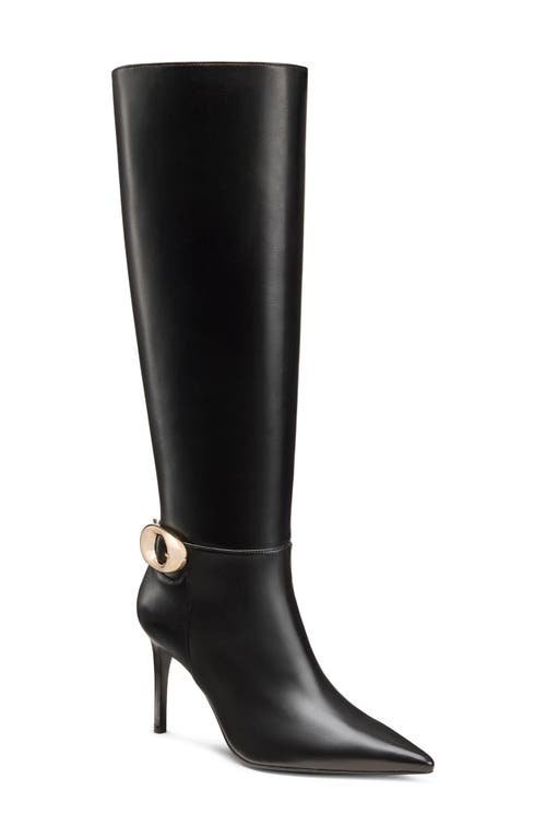 Stuart Weitzman Stuart Power Buckle Boot In Black