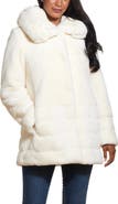 Gallery Hooded Faux Fur Coat