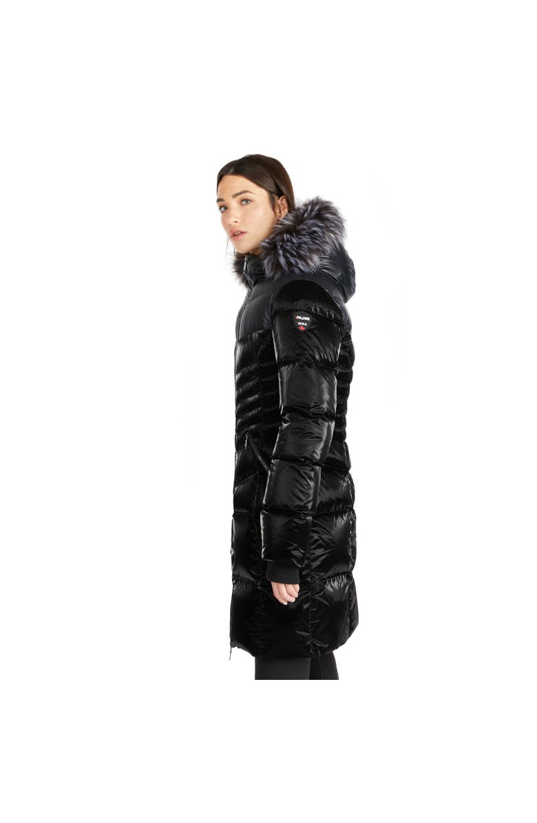 Pajar Faye Quilted Puffer with Fixed Hood and Detachable Hood and Faux Fur Trim, Alternate, color, 