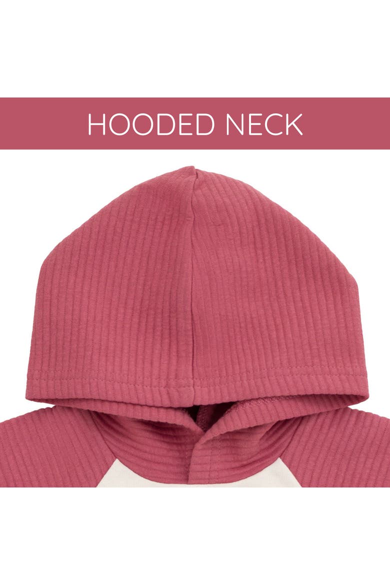 Hedwig 2-Piece Hooded Tee and Shorts Set, Alternate, color, Hedwig Oatmeal Rose