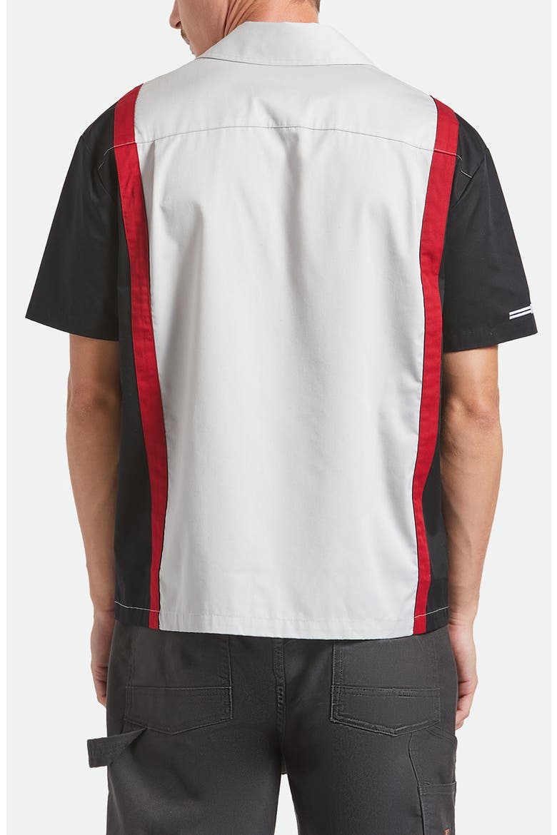 Coors Light Shake Down Short Sleeve Button-Up Shirt, Alternate, color, SILVER/ BLACK